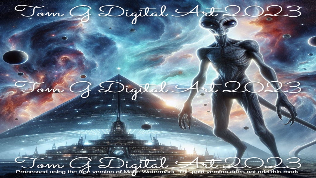 Alien Digital Computer Wallpaper 4 - Etsy