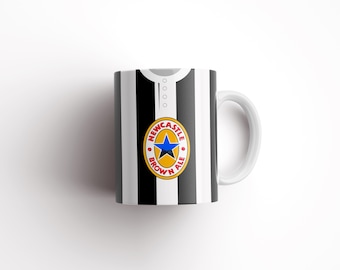 Personalised Retro Newcastle Mug - Any Name and Number