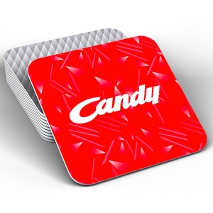 Juego de posavasos con kit retro del Liverpool