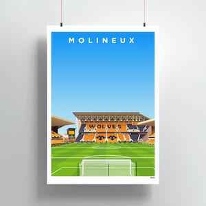 Molineux Stadion Poster - Wölfe - Wolverhampton Wanderers - WWFC