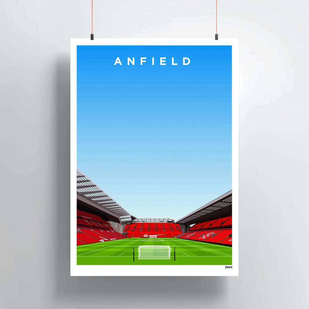 Liverpool Anfield Stadium Print - Etsy