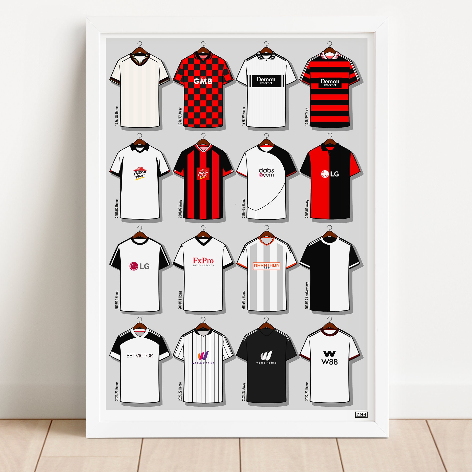 Fulham Shirts Print - Etsy