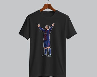 Lionel Messi Barcelona T Shirt, Barca Legend Tee, Retro Football Graphic Shirt, Camp Nou Gift, Soccer Fan T-Shirt, Unisex Football Top