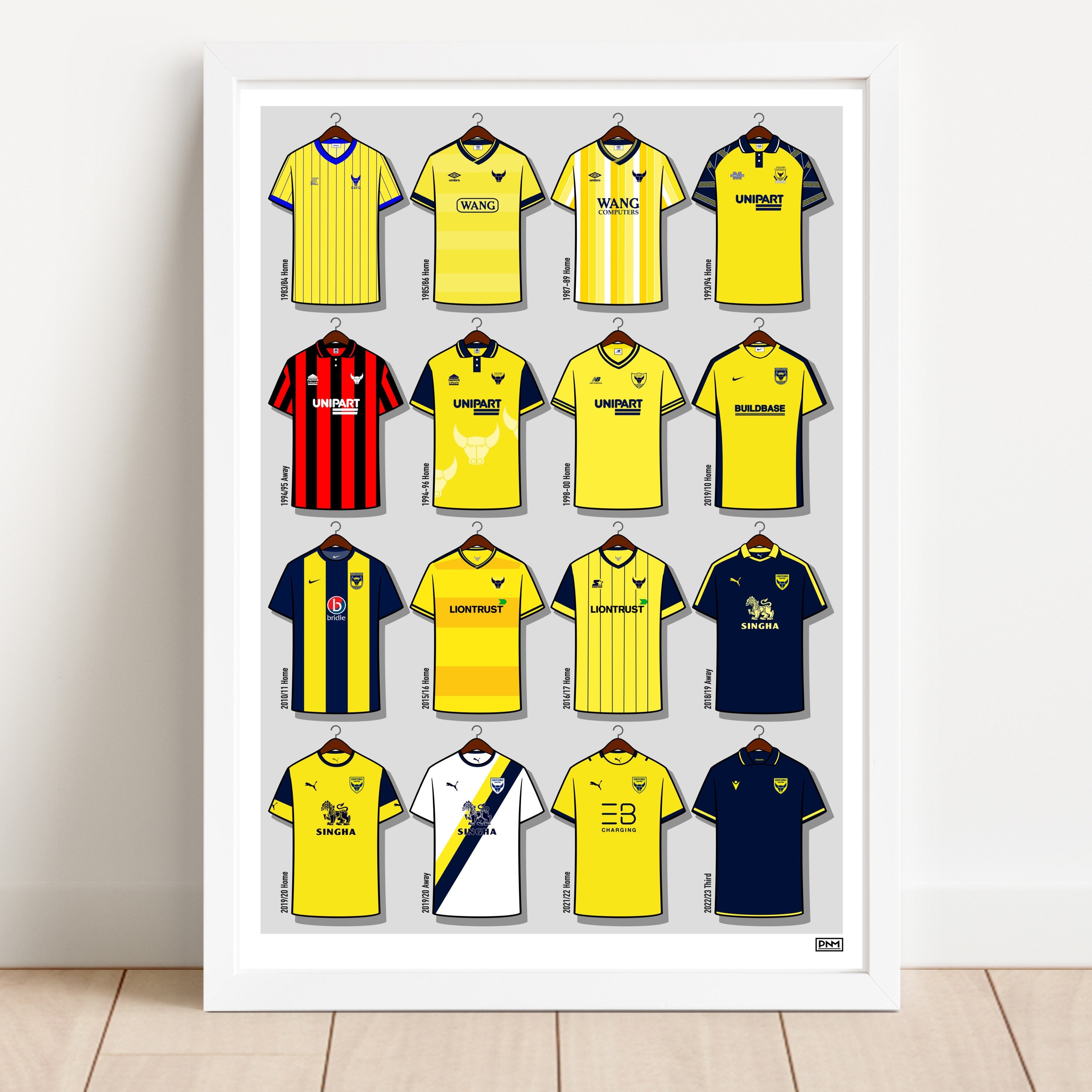 Oxford United Kit History