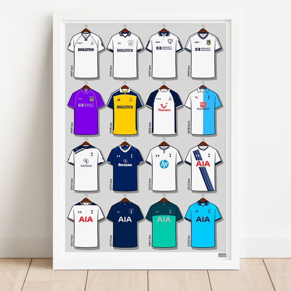 Spurs Shirts Print - Tottenham Hotspur