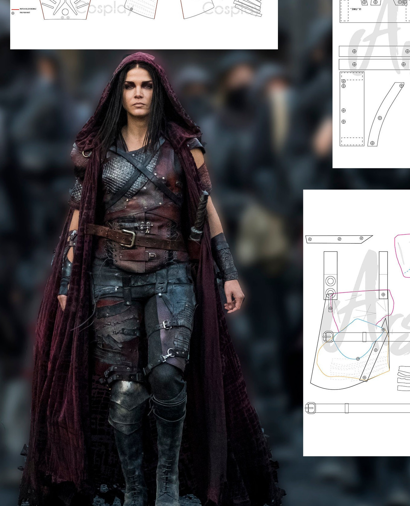 Blodreina - Octavia - THE 100 | Pattern - Etsy