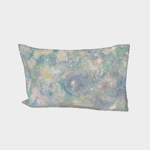 Winter Frosty Bed Pillow Sleeve |Original Fine Art Design | Shallow | Jill Krutick Fine Art