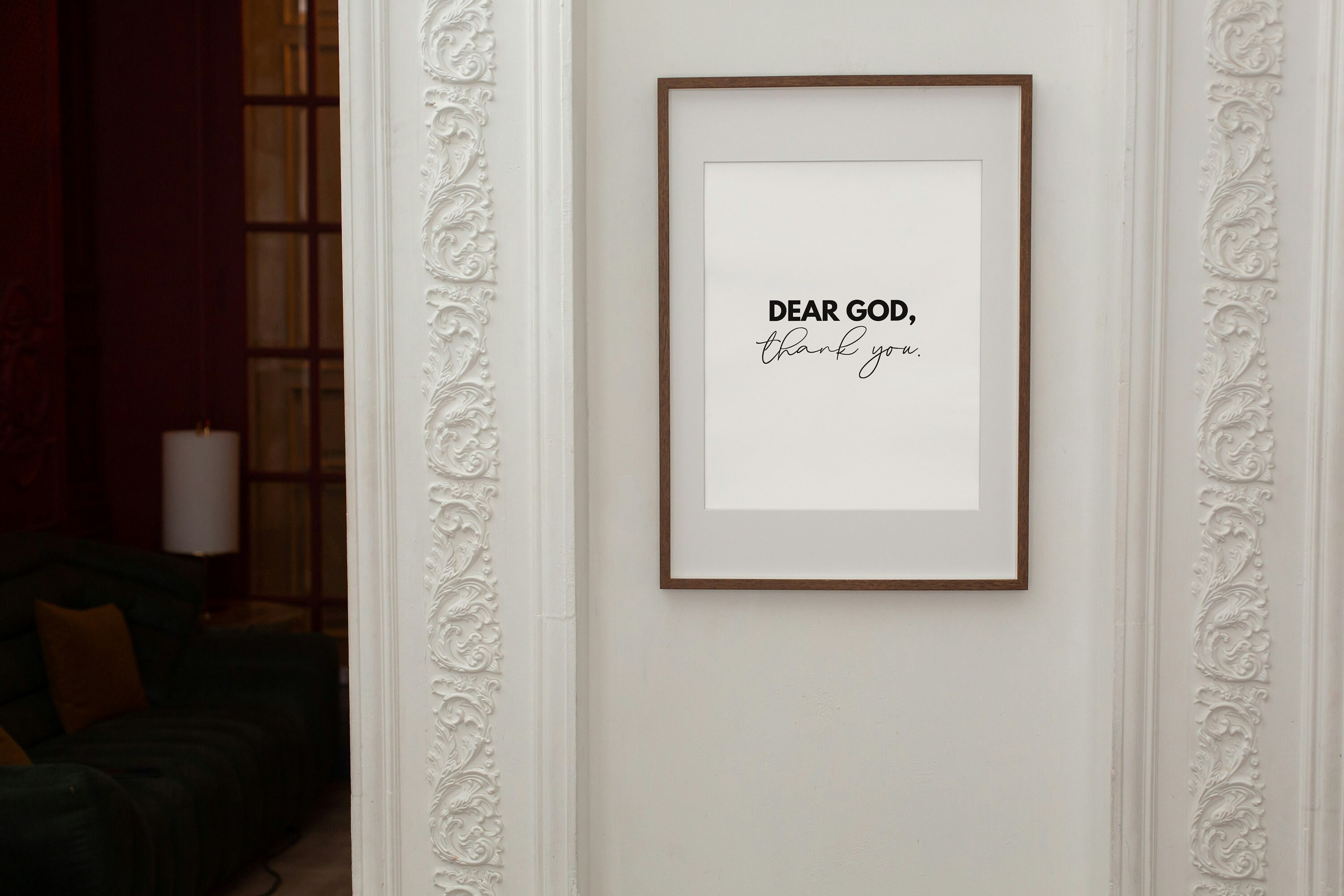 Sticker Mural Vinyl RexburgVinyl – Citation When God Gives You A No Give A Thank You Prayer – T19