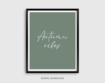 Fall Collection - Autumn Vibes - Fall Printable - Fall Minimalist Prints for Home - Digital Prints - Seasonal Wall Print - Instant Print