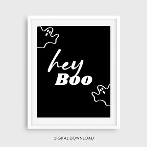 Herbst Kollektion - Hey Boo - Herbst Wanddruck - Halloween Dekoration - Herbst - Saisonal - Druckbar - Digital Hey Boo - 8x10 4x6 16x20