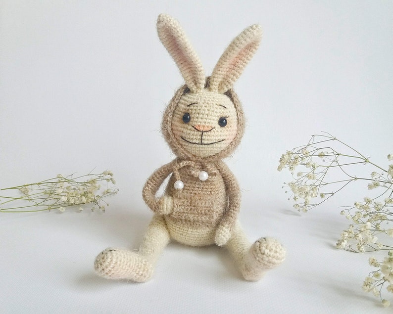 Rabbit toy rabbit teddy stuffed rabbit scarecrow demiguise | Etsy