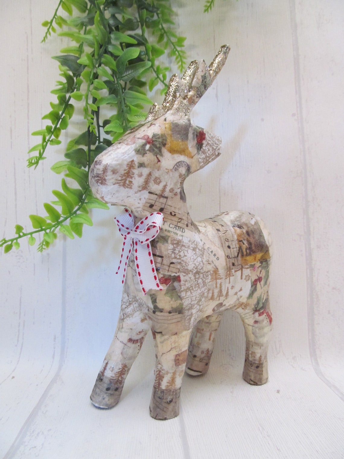 Colourful Decoupage Paper Animals Etsy