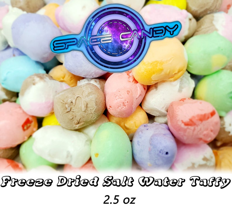 2.5 oz Salt Water Taffy Freeze Dried Crunchy Salt Water Etsy