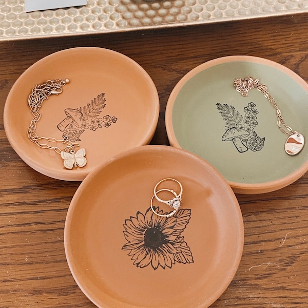 Boho jewelry dish | trinket tray | catch all dish |