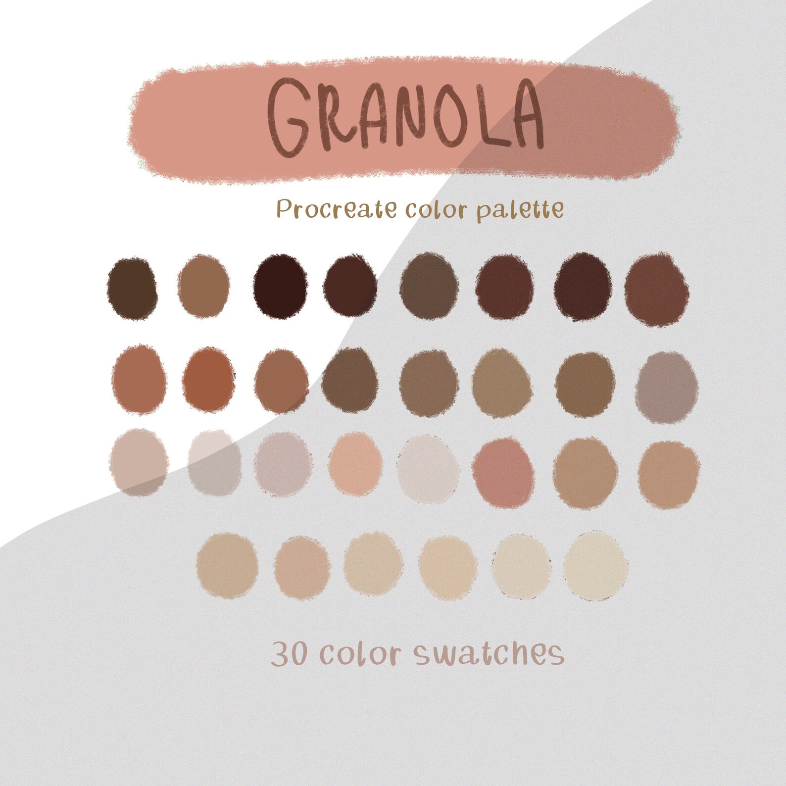 Granola Procreate Color Palette / Procreate Tool/ Instant Etsy