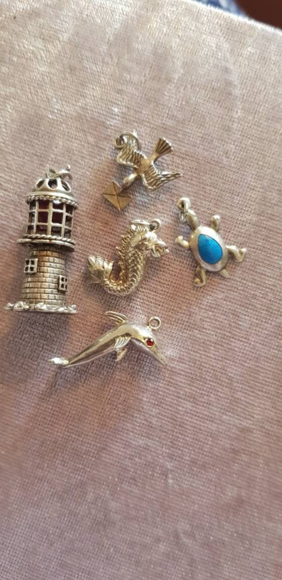 Vintage silver charms