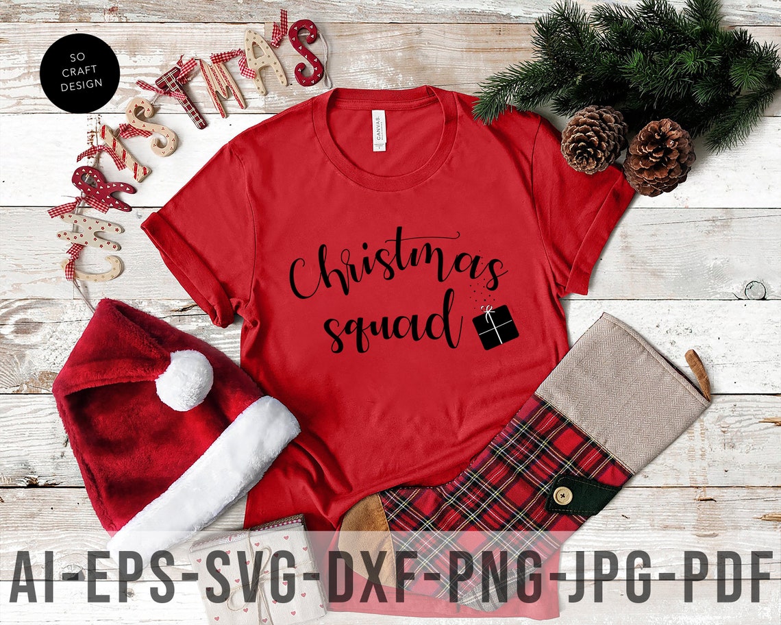 Christmas Squad SVG Christmas SVG Design Typography SVG - Etsy