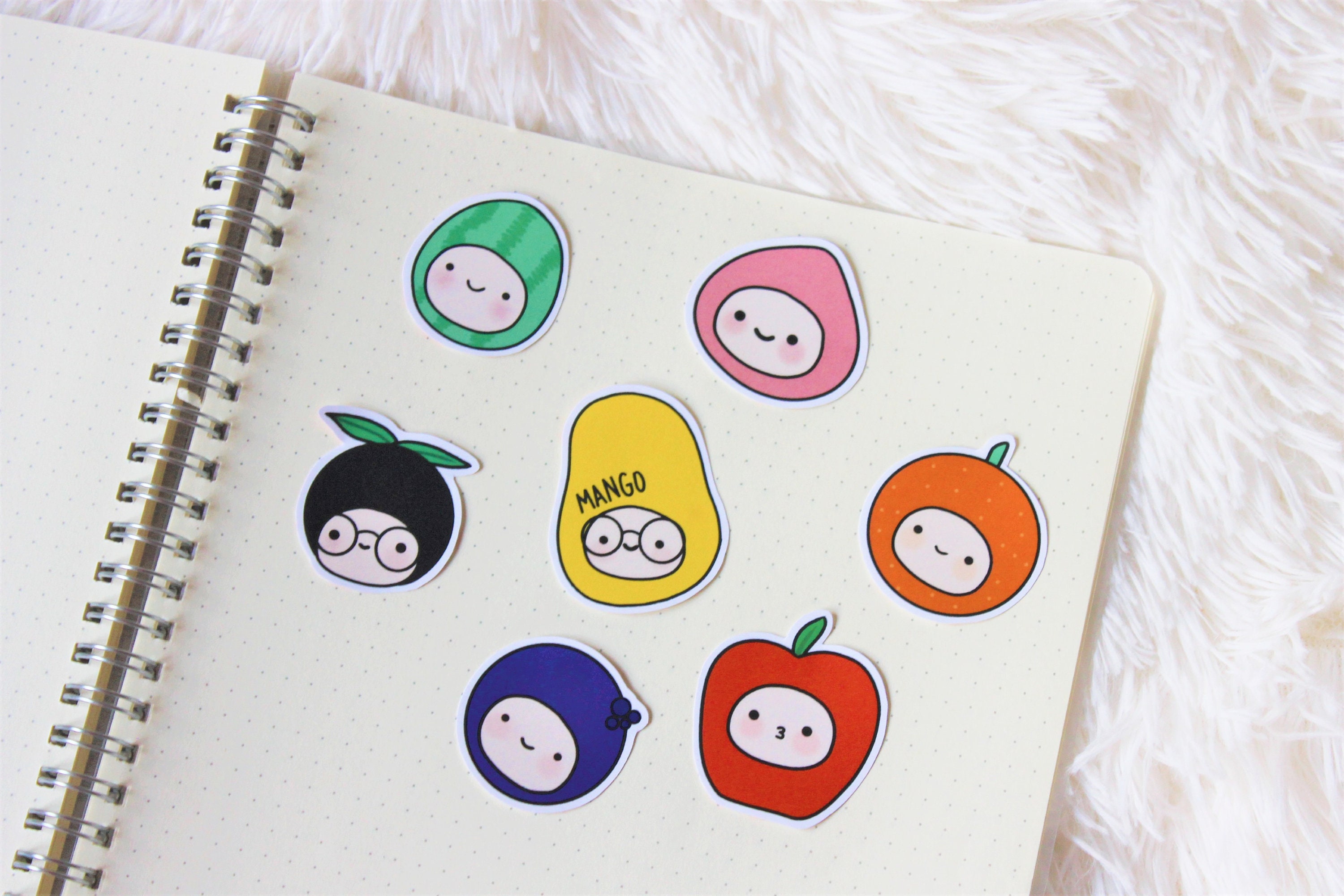 enhypen fruit chibi sticker set etsy