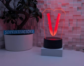 Officieel LED-gamingbord met VIGOR-symbool en RGB-afstandsbediening