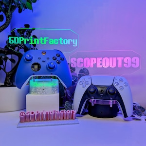 Personalized Controller Stand, Gamertag light sign, Custom Gamer Tag Controller holder, Gamer LED sign, Perfect Gift for Gamers