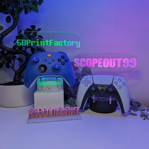 Personalized Controller Stand, Gamertag light sign, Custom Gamer Tag Controller holder, Gamer LED sign, Perfect Gift for Gamers