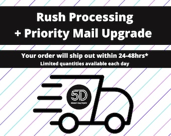 Rush Processing + USPS Priority Mail Upgrade