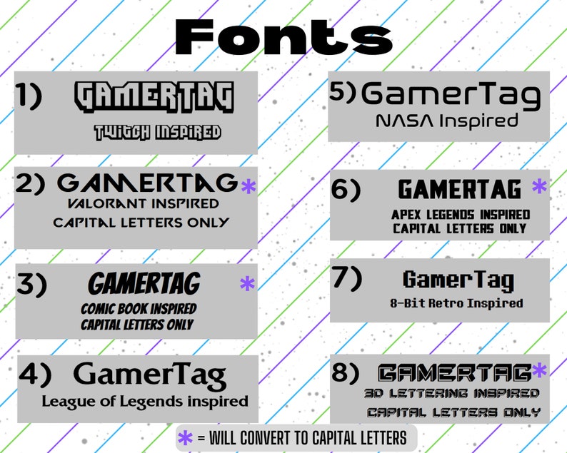 Personalized XL Gamertag Light Sign Custom Gamer Tag Sign Etsy