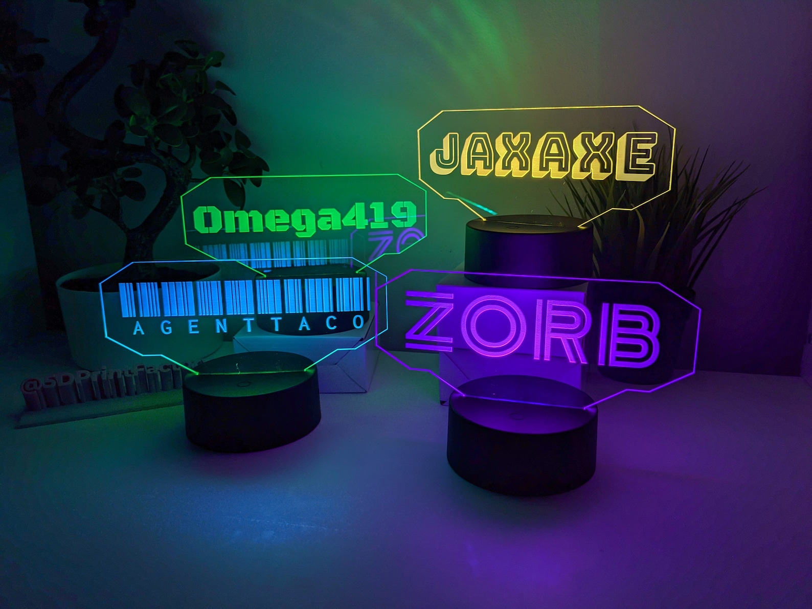 Personalized Gamertag Light Sign Custom Gamer Tag Sign Etsy