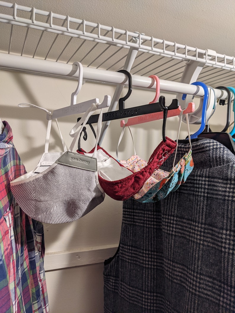 Customizable Mask Hanger 3 and 5 packs 1 Mask drying rack Mini Mask Hanger Mask hang dryer