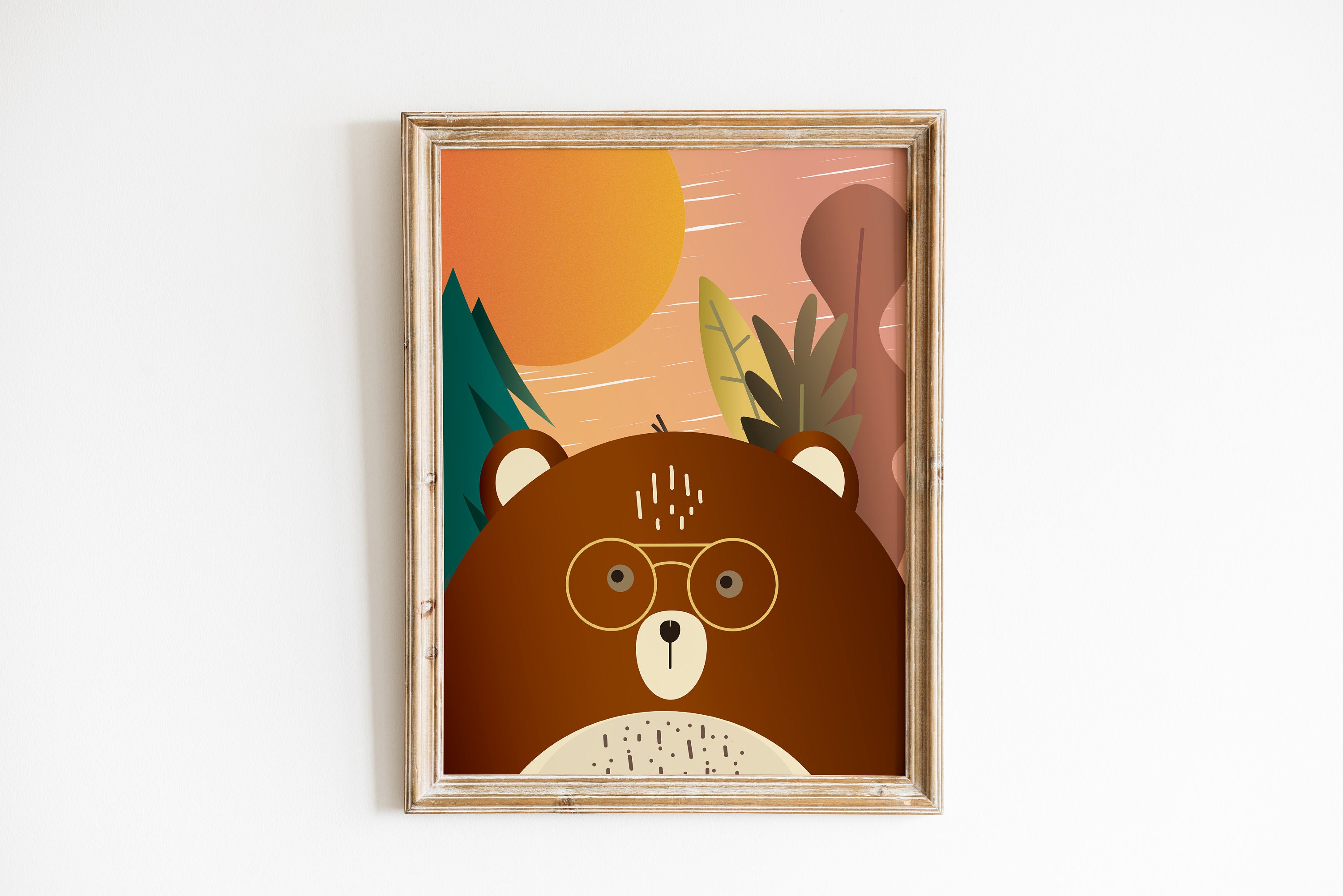 Affiche Décorative - Ours Des Bois | Décoration Murale Papeterie Impression Personnalisation