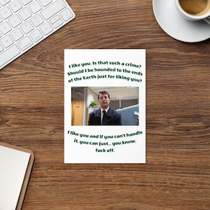 Peep Show Karte zum Valentinstag