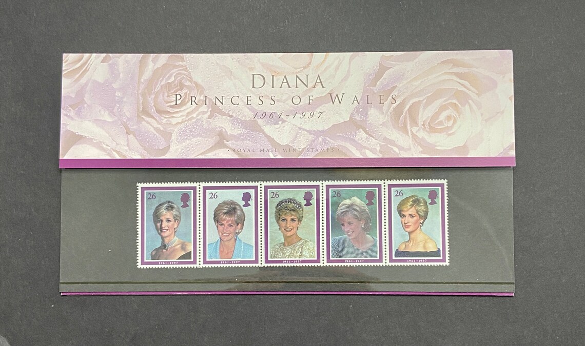 DIANA Princess of Wales 1961 1997 Royal Mail Mint Stamps Etsy