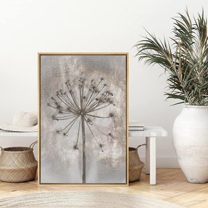 SIGNWIN Framed Canvas Wall Art Dried Flower Botanical Canvas Prints Minimalist Boho Home Artwork Decor for Living Room,Bedroom