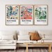 SIGNWIN Matisse Print Set of 3, Matisse Wall Art, Framed Canvas Wall Art, Matisse Framed Print, Gallery Wall Art Set, Mid Century Wall Art