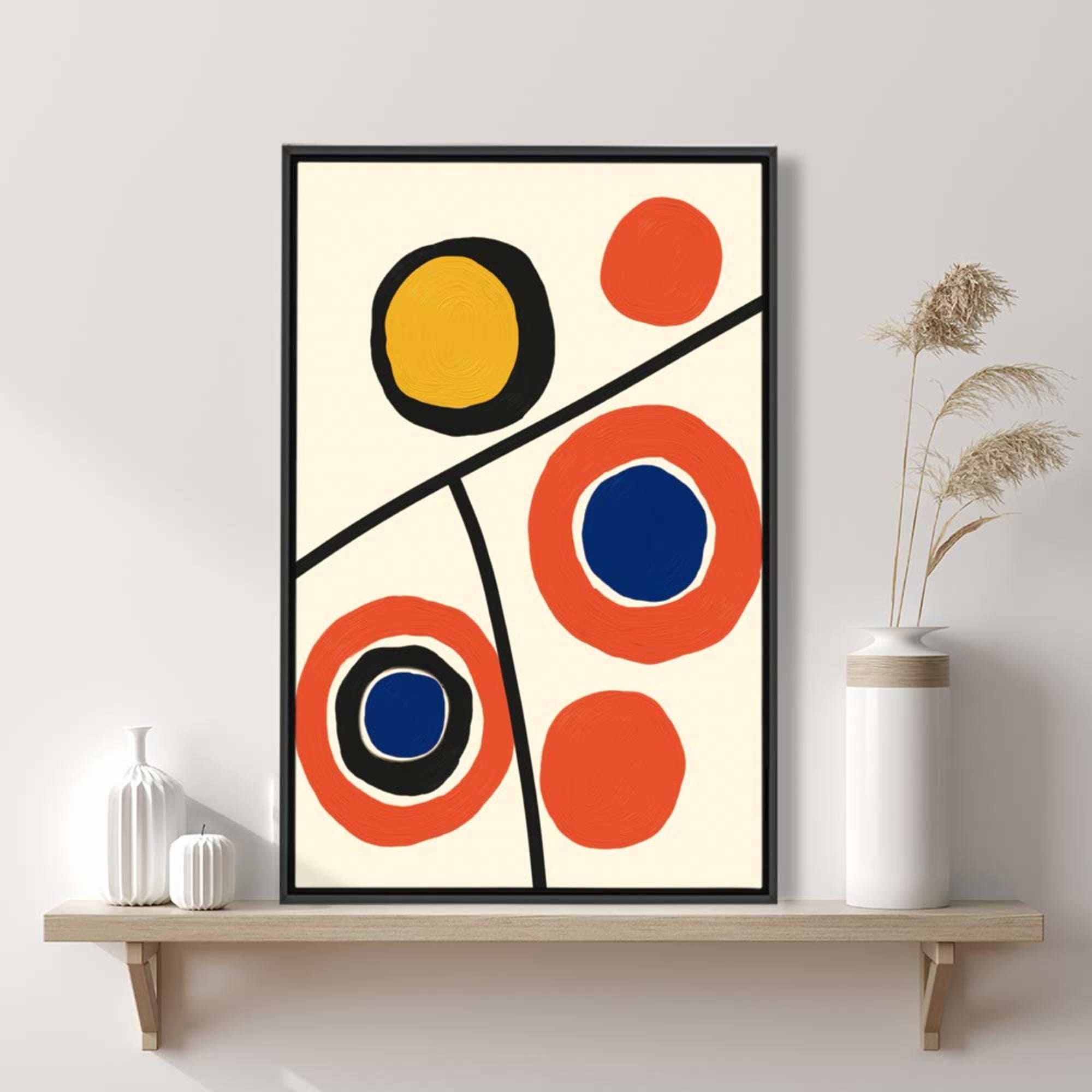 Abstract Shapes Wall Art Modern Wall art Abstract Geometric Etsy