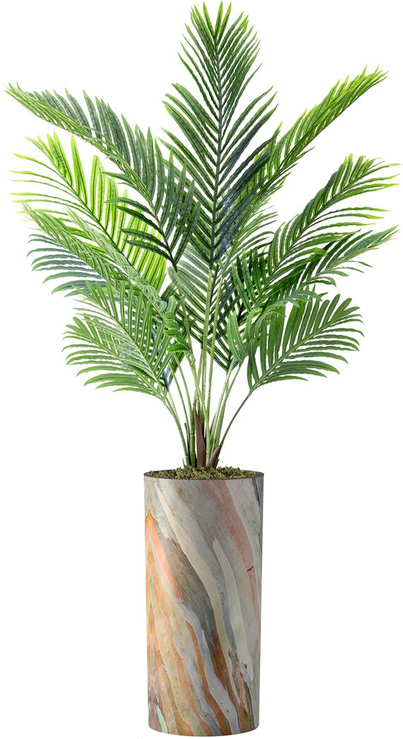 Artificial tree sale in planter