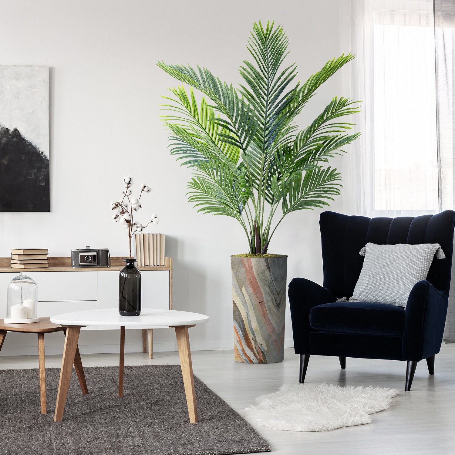 Artificial trees for on sale living room