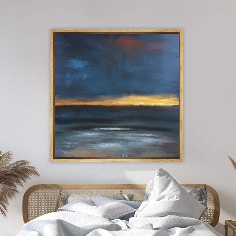 Signwin Framed Canvas Wall Art Colorful Abstract Painting Etsy