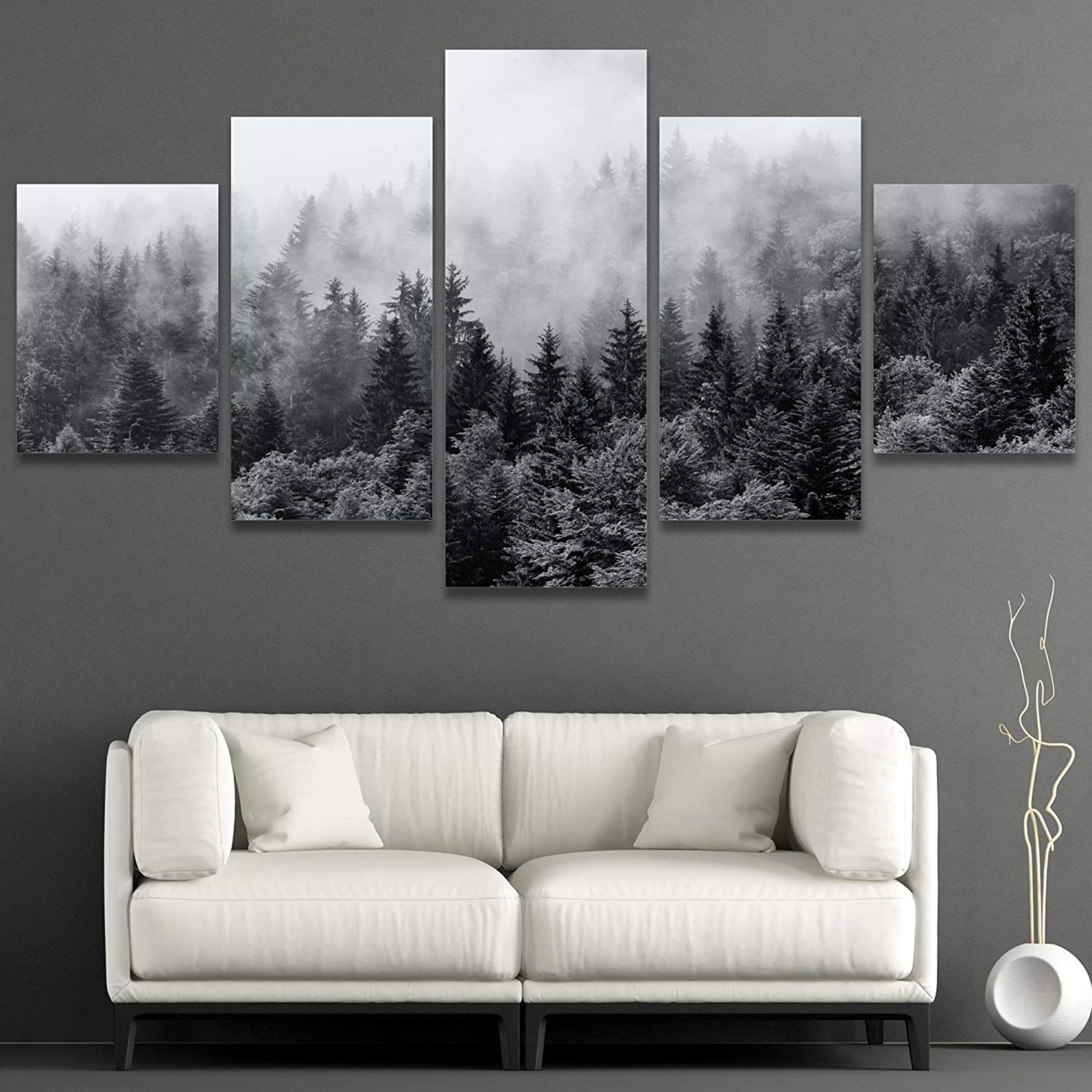 Large Forest Wall Art Nature Wall Art Landscape Canvas Wall Etsy