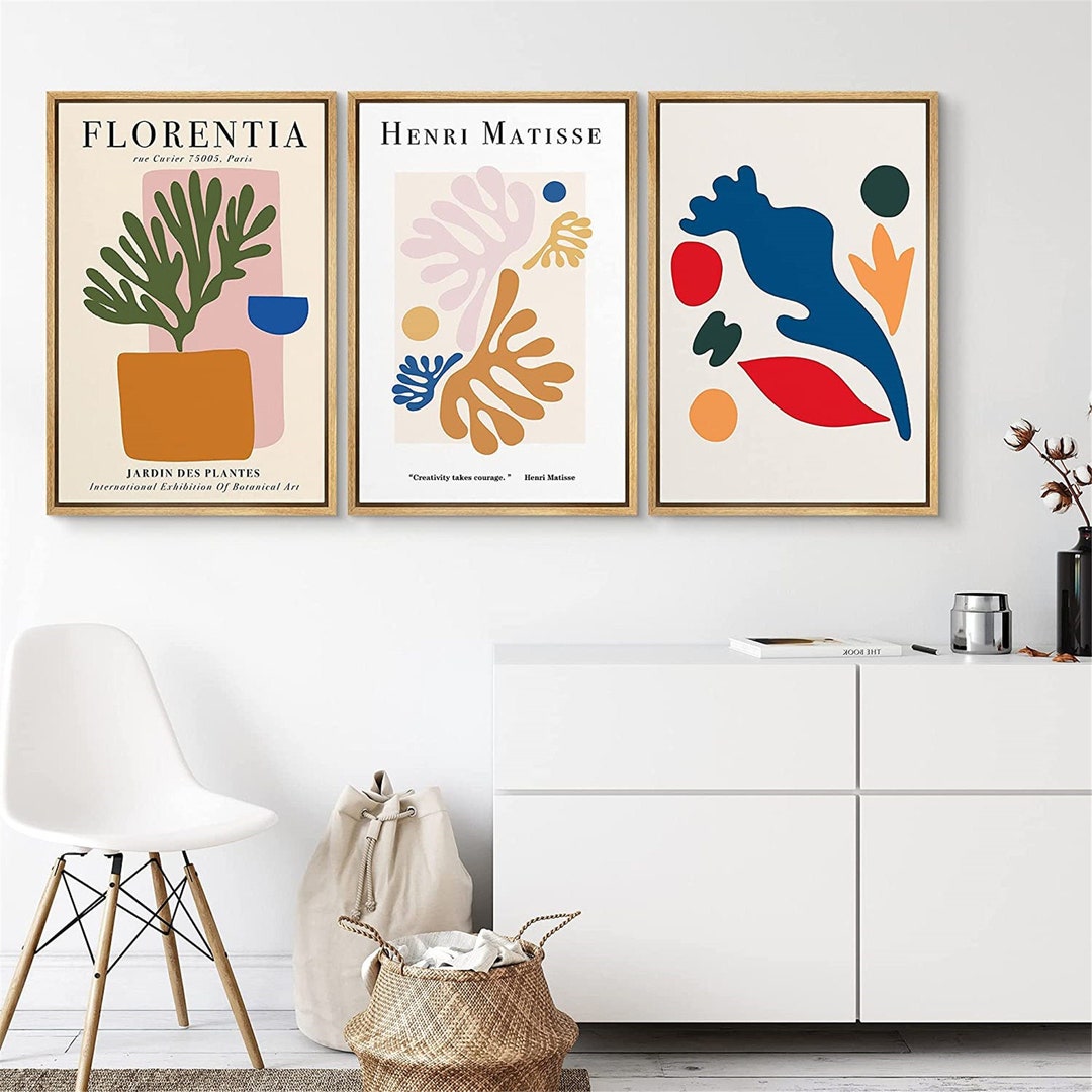 Formand Møde nødsituation Signwin Matisse Prints Set of 3 Framed Canvas Wall Art Matisse - Etsy