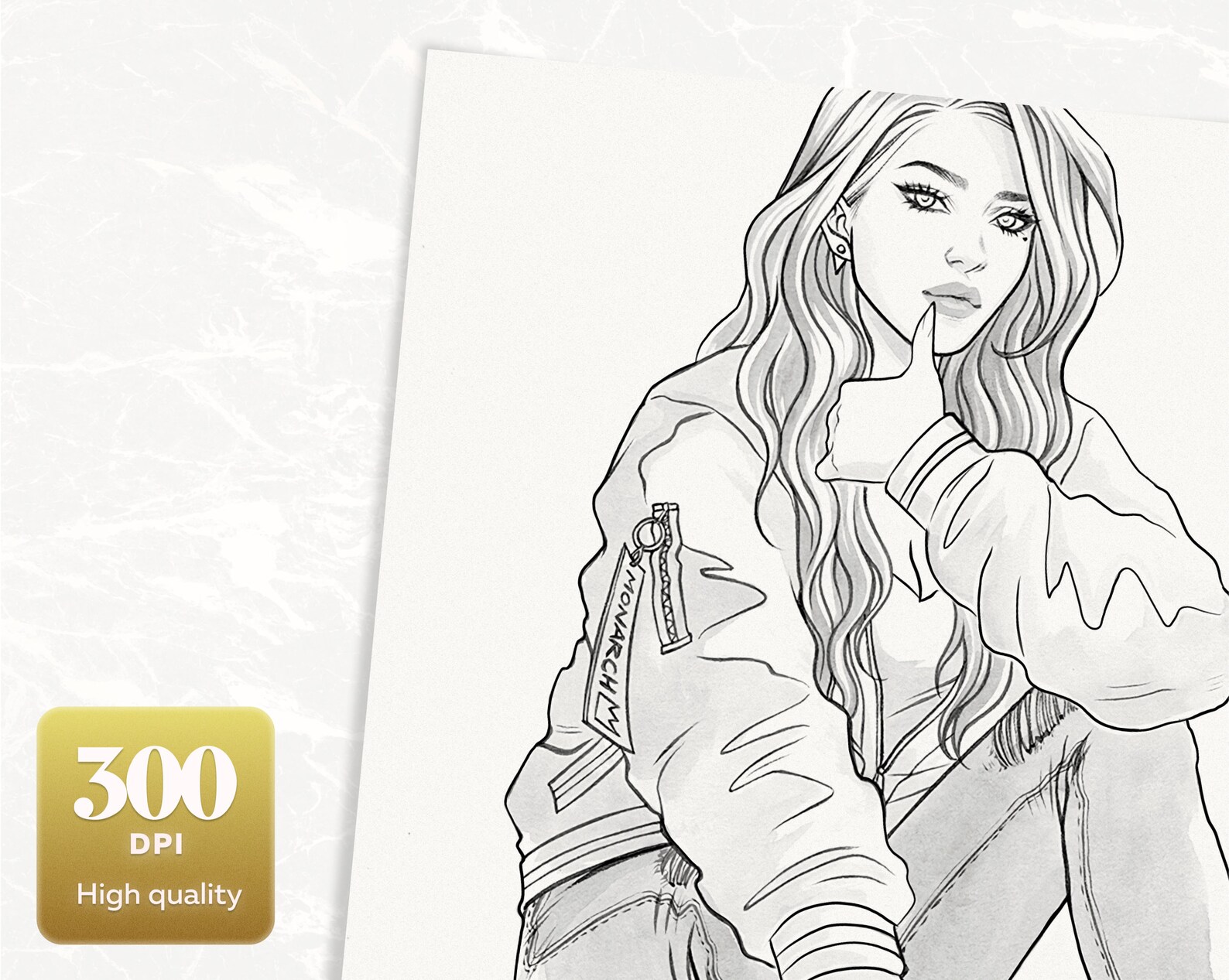 Adult coloring pages of sexy women 2 coloring sheets | Etsy