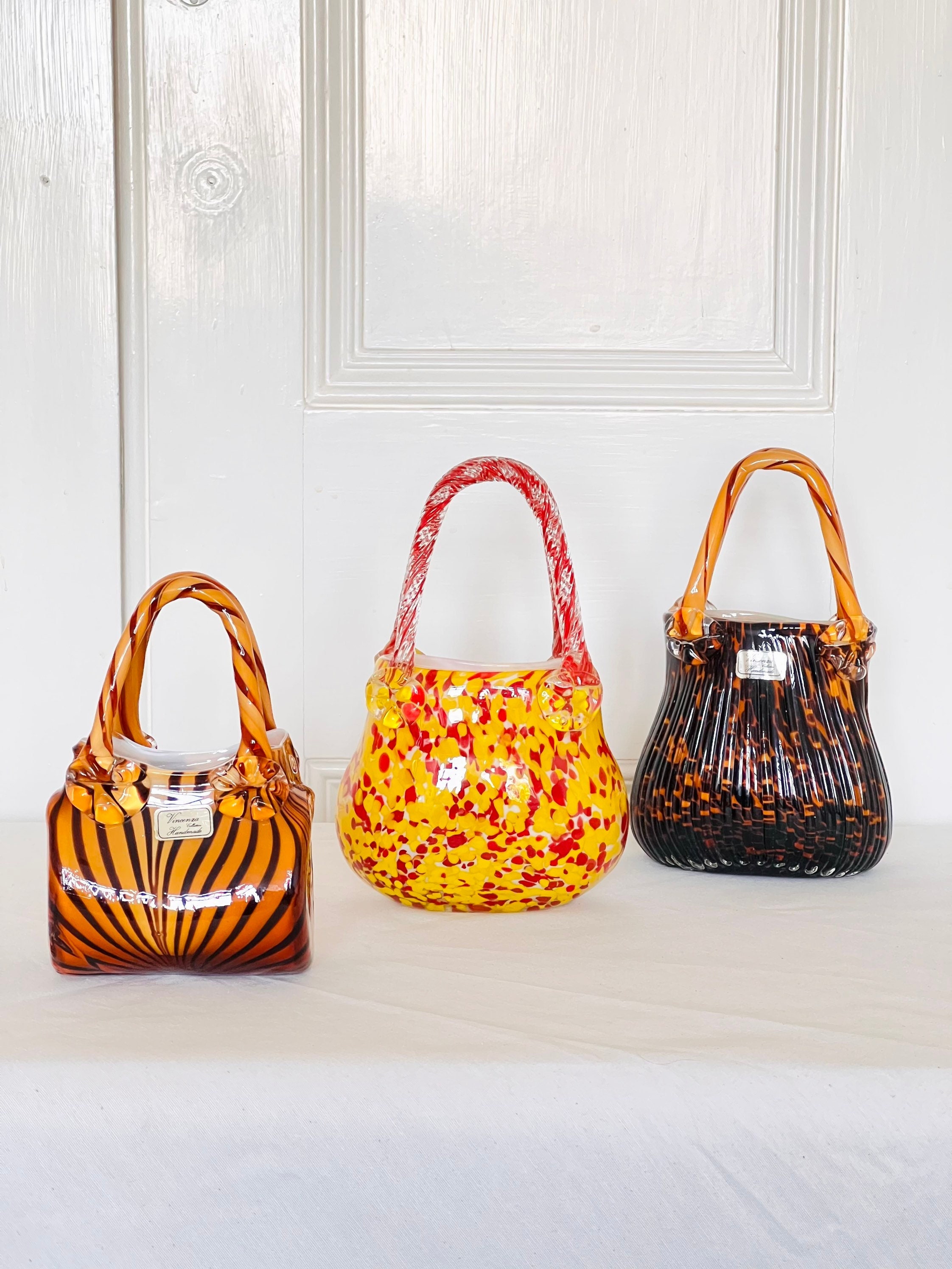 Olivia Glass Handbag Vase