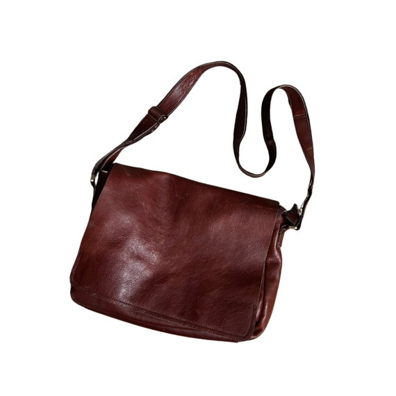 Handmade man genuine leather messenger bag, excell