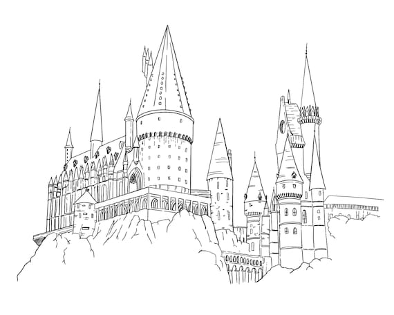 How to Draw Hogwarts: Narrated Step by Step - YouTube
