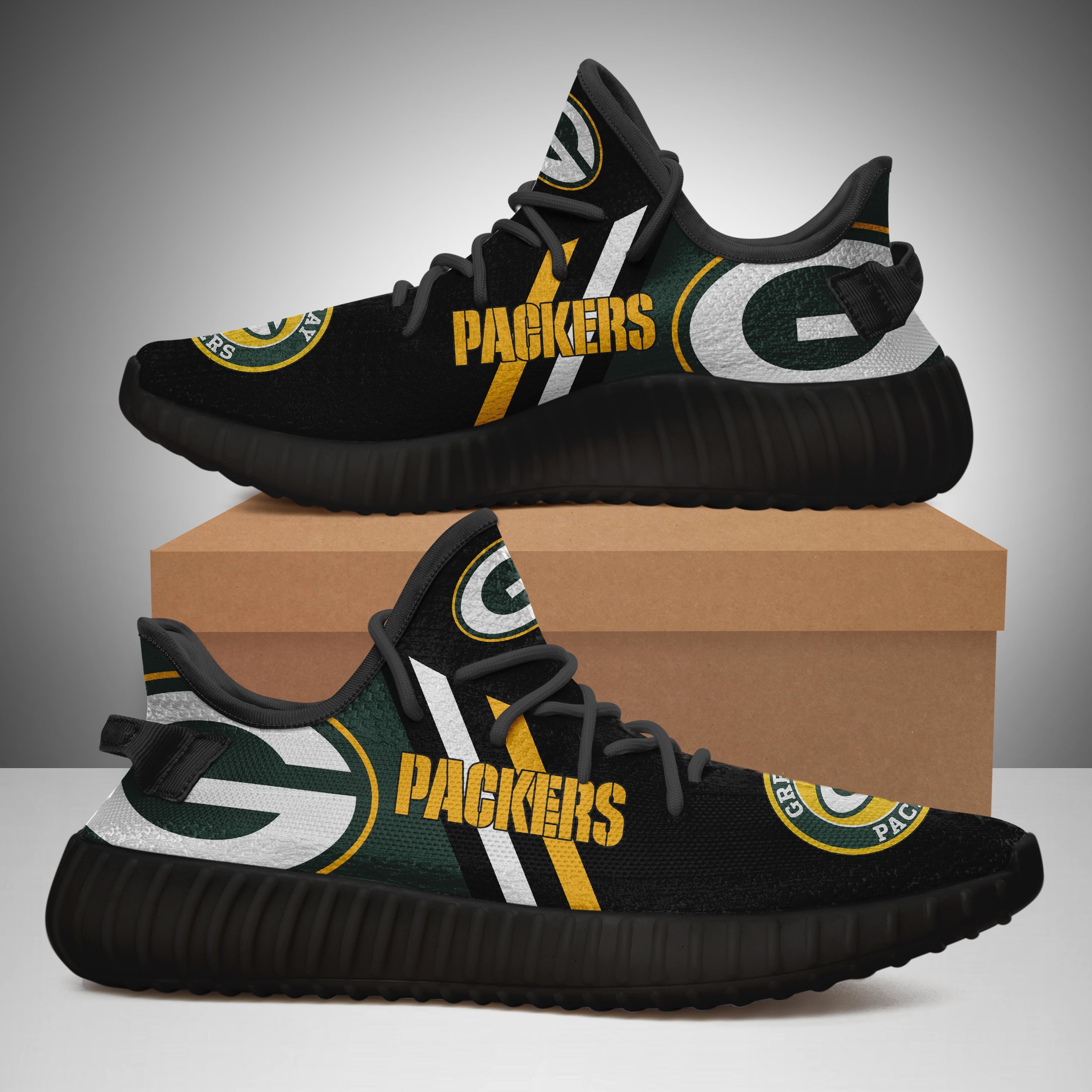 Green Bay Packers Yeezy Boost 350 Green Bay Packers NFL Yeezy | Etsy