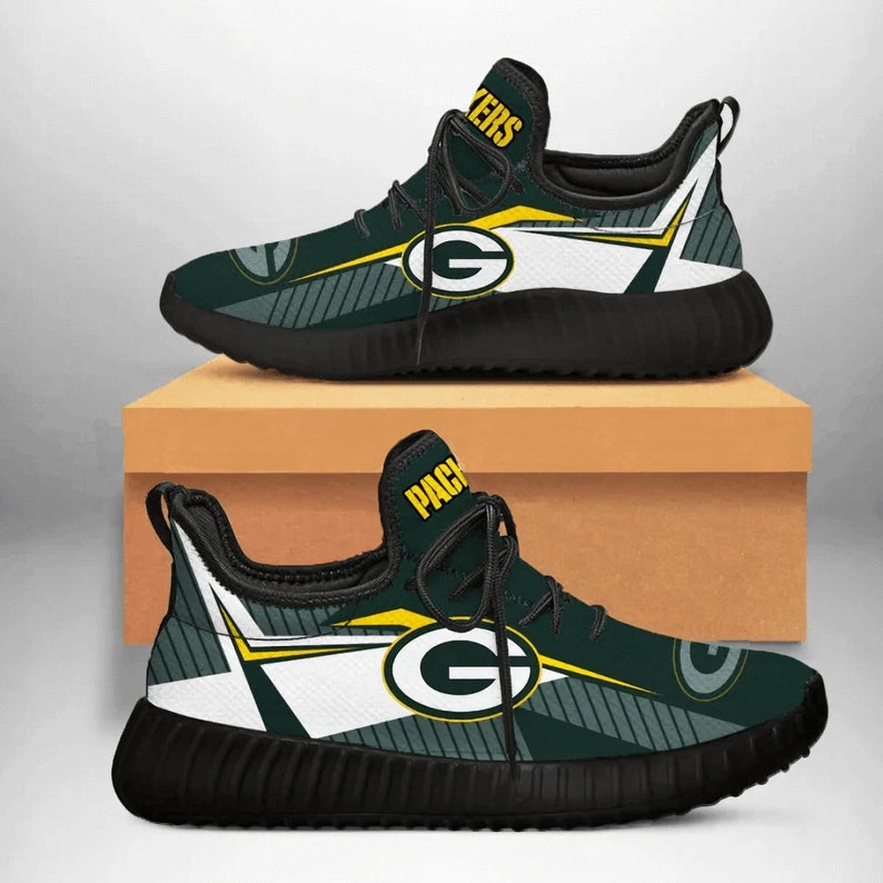 Green Bay Packers Nfl Sport Teams Yeezy Sneakers Shoes - Luxwoo.com