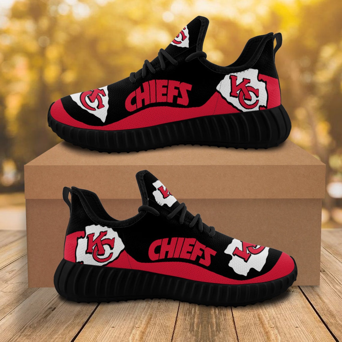 Kansas City Chiefs New Sneakers Shoes Kansas City Chiefs Etsy