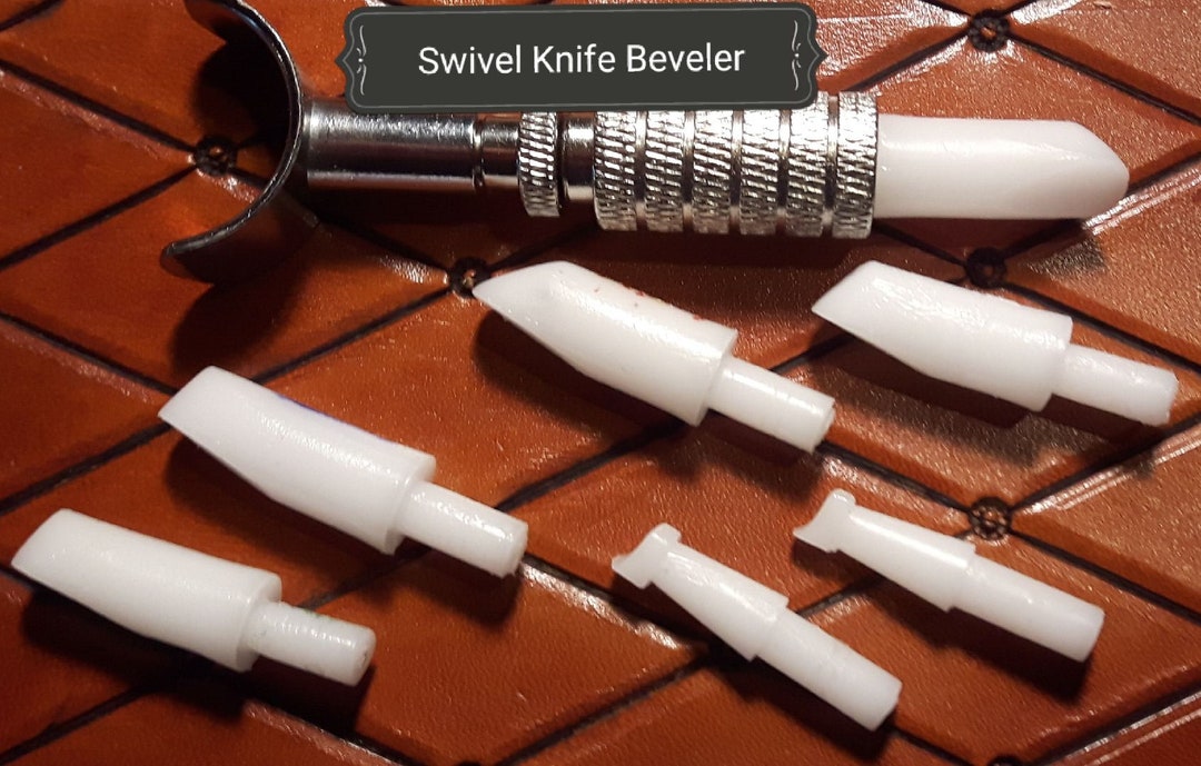 Swivel Knife Beveler, Quick and Easy to Use. Saves Time With Great Results. Set Includes 5