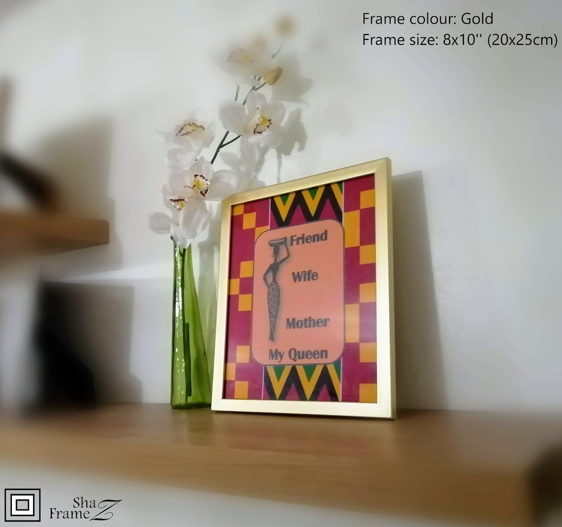 African kente fabric quote frame Etsy Italia