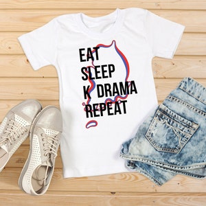 Eat sleep kdrama repeat shirt, Korean drama fan, Kdrama fan tshirt, Kdrama tee, Korean drama shirt, Korean drama tee, Kdrama shirt